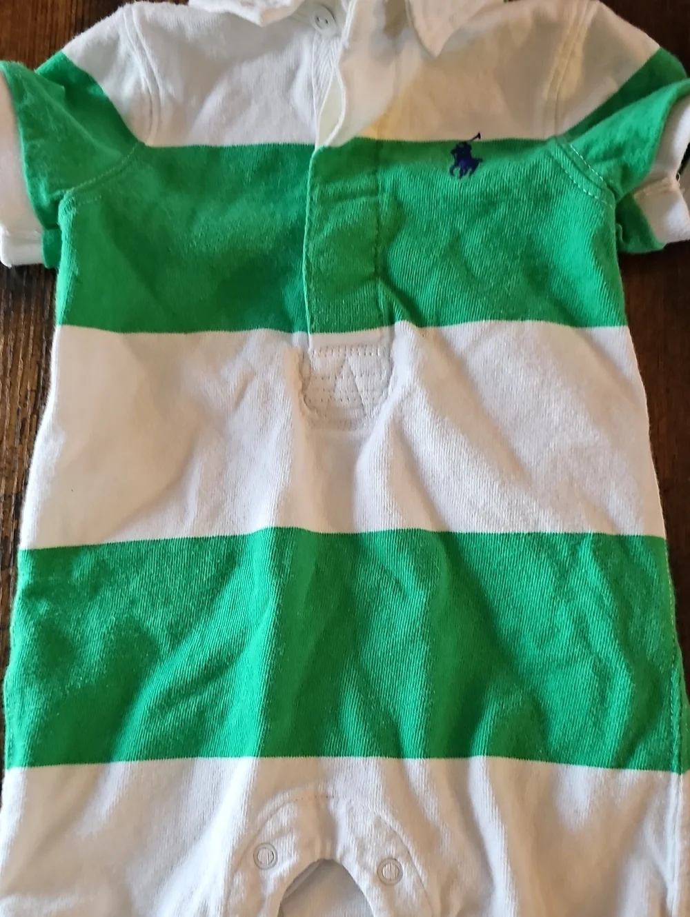 Ralph Lauren Classic Preppy Polo One Pc Rugby Prep Rich Old Money Baby 3M Summer